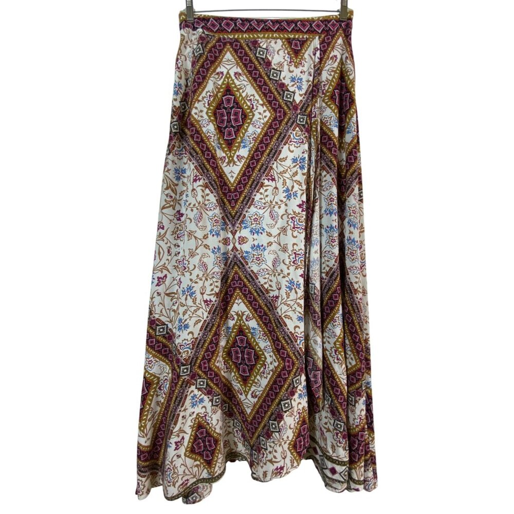 Bohemian Two-Piece Set Size Large Floral & Geometric Pattern Hippie‎ Western Y2K - Picture 4 of 9